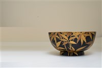 藏品(木胎圓形黑漆地平蒔繪蓋椀)的圖片